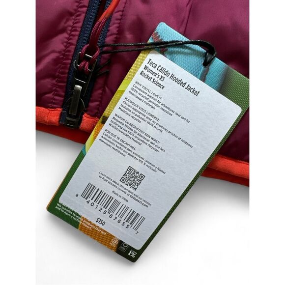 NWT Cotopaxi Teca Calido Womens Hooded Jacket‎ XS Blue Orange Red, Zip Po… - Picture 7 of 11